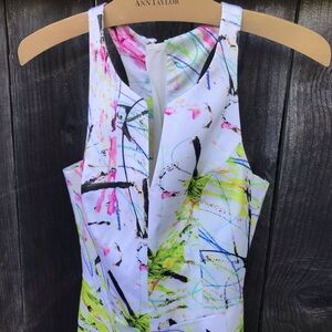 MILLY Women’s 0 Paint Splatter Dress